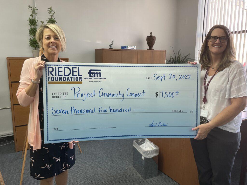 Riedel Foundation Awards Grant for Homeless Prevention and Assistance