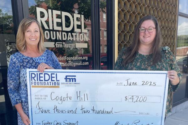 Riedel Foundation Grant to Support Foster Families in Hannibal