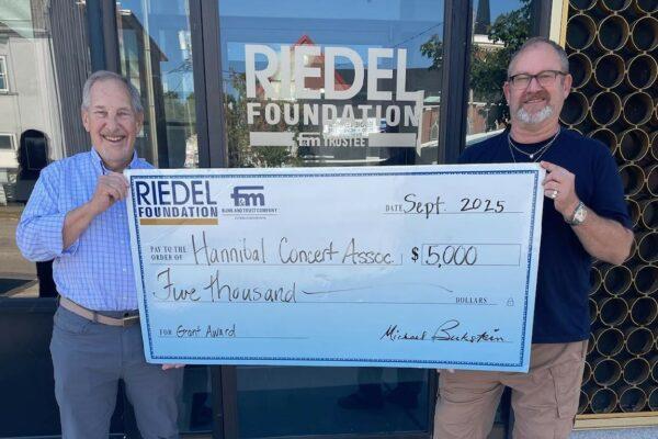 Riedel Foundation Awards $5,000 Grant to Support Hannibal Concert Association  