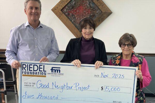 Good Neighbor Project Receives $5,000 Grant from Riedel Foundation