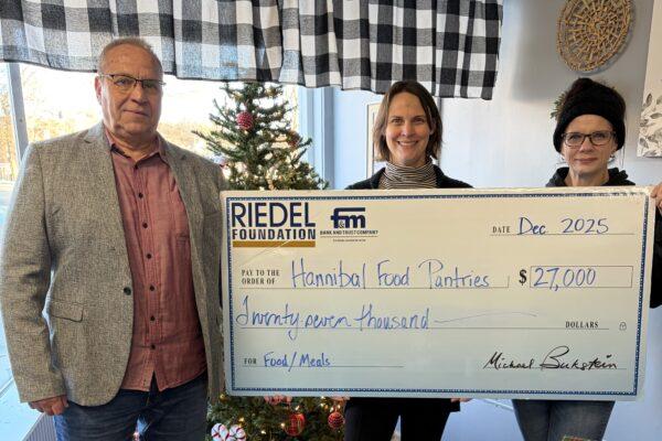 Year-end Riedel Grant to Benefit Three Hannibal Food Pantries  